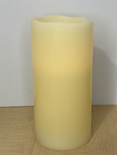 LED Flameless Candle Ivory Battery Powered Decor 6" Tall
