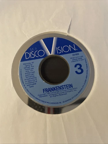1978 Frankenstein MCA Disco Vision Horror Rare Videodisc Collectible - Picture 10 of 14