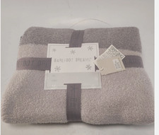 Barefoot Dreams CozyChic 45x60 Tri-Color Blanket Agave Green H499624
