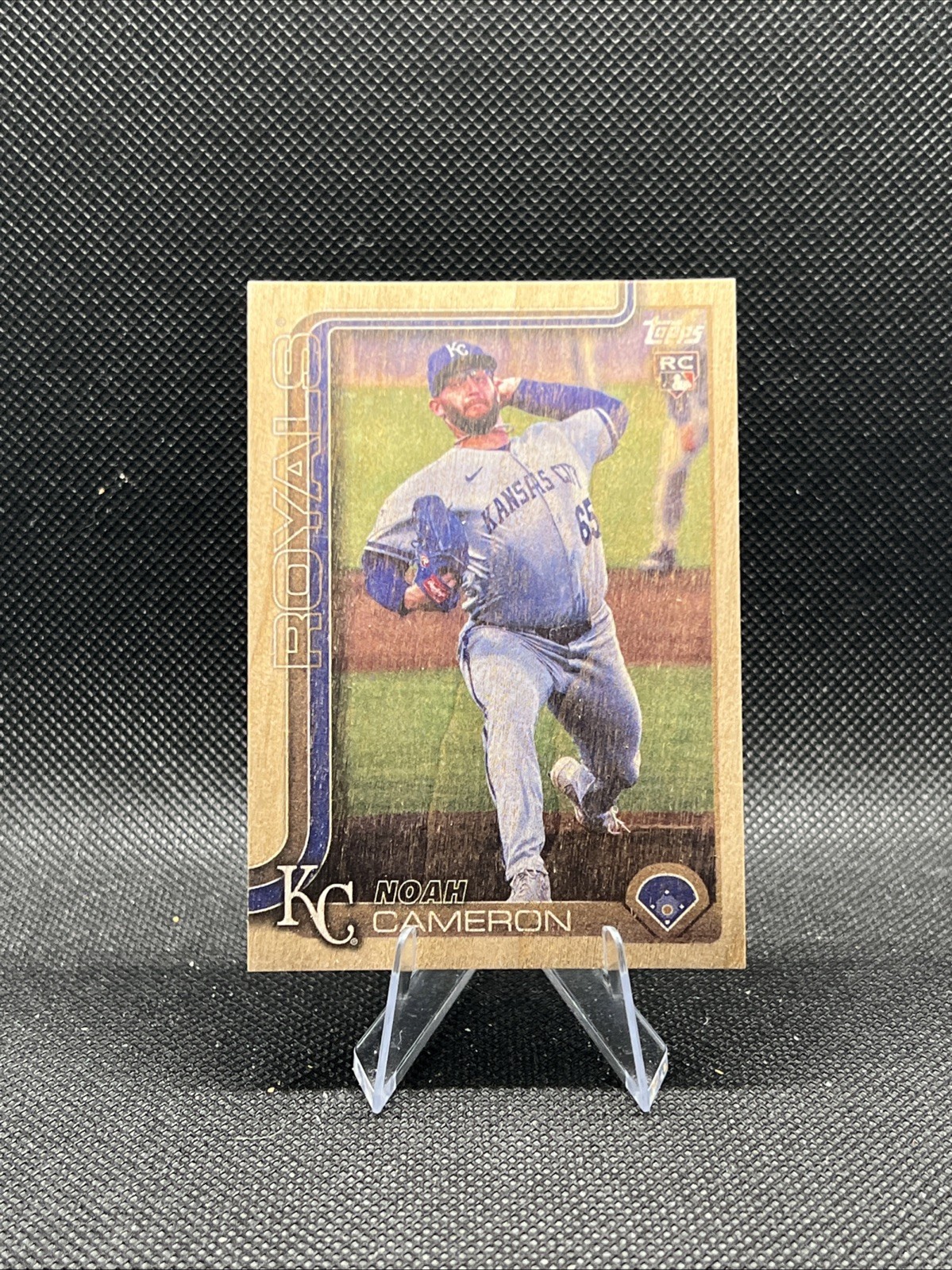 2025 Topps Update Series Noah Cameron RC Rookie Wood Parallel 1/25 #US65