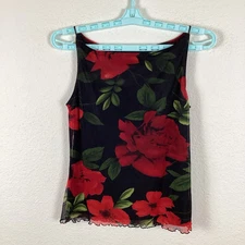 IMI Womens Shirt Sz S Small Top Sleeveless Floral MultiColor Soft Excellent