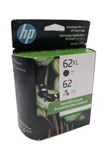 HP 62 Ink Cartridge Black XL Tri-Color Combo Pack