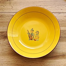 Assiette creuse Salins-les-Bains Modèle BAUNE - Années 50 -Décor Naïf Musiciens