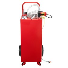 Uimoso 30-Gallon Fuel Caddy with Manual Pump for Gasoline and Diesel, Red