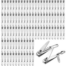 Individually Wrapped Nail Clippers in Bulk Stainless Steel Fingernail Clipper...
