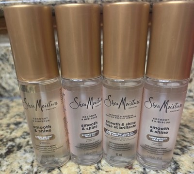 Shea Moisture Coconut & Hibiscus Smooth + Shine Hair Oil 3.3oz - Lot of 4