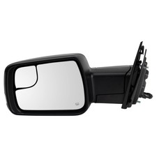 TRQ Driver Side Power Heated Folding Mirror Textured Black with Memory Compat...