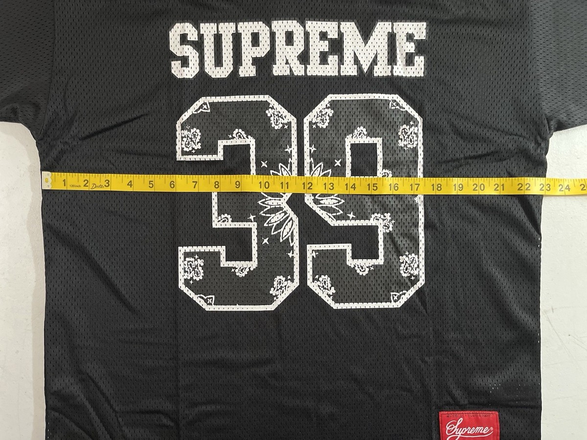 トップス M Supreme Bandana Football Jersey BLACK Supreme Bandana