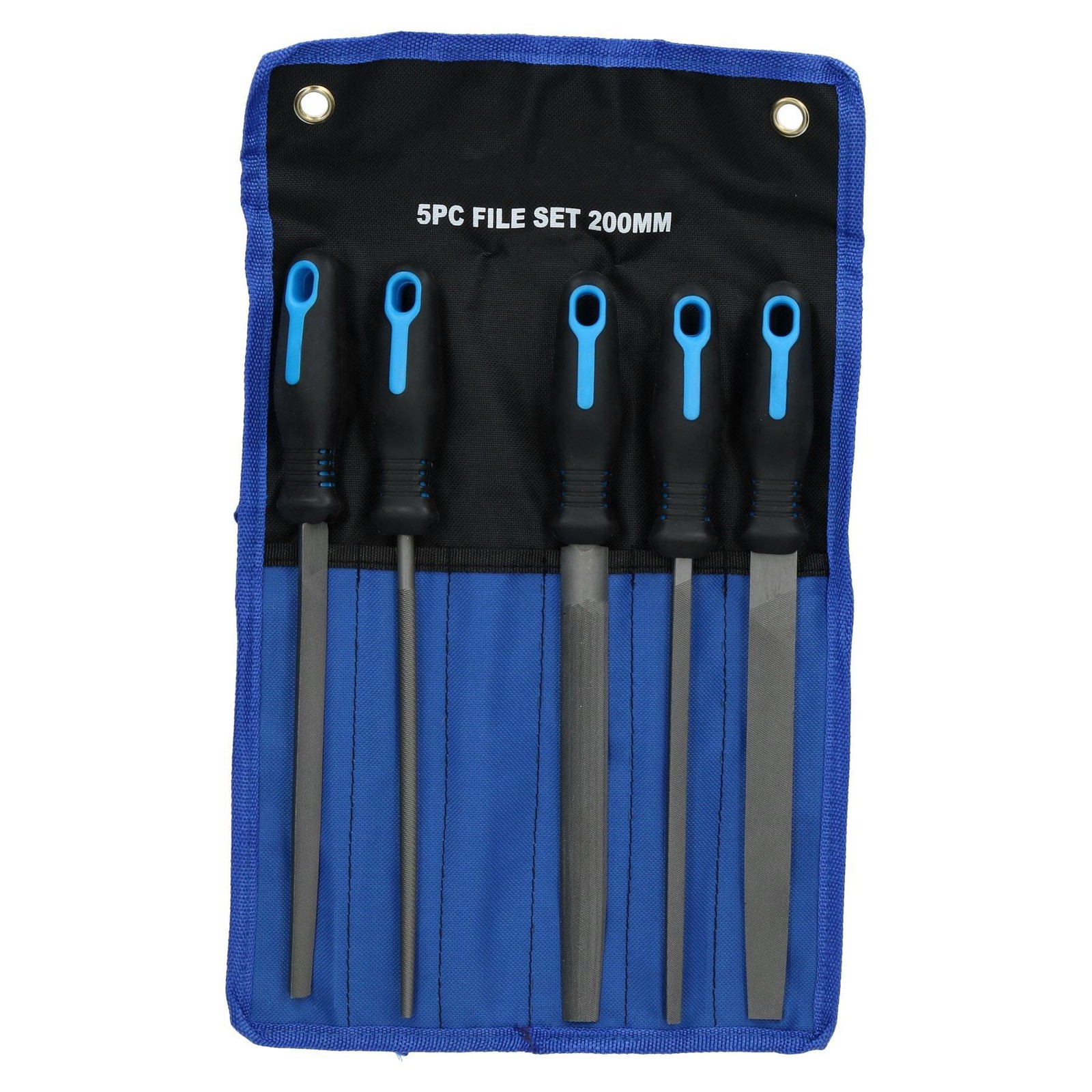 Engineers Metal File Set With Soft Rubber Handles 5pc AT793