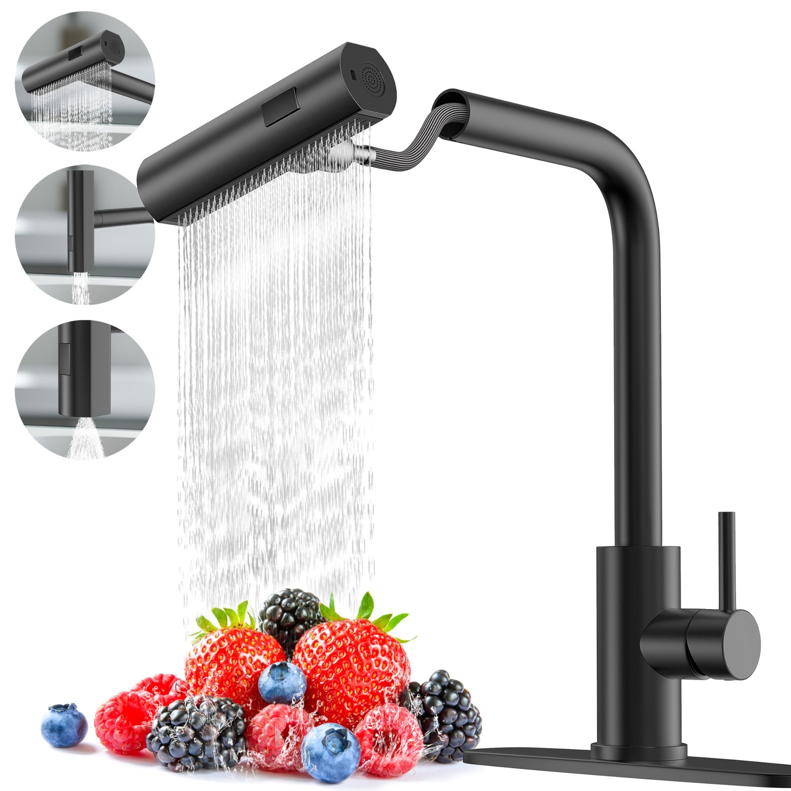 With Pull Down Sprayer, Single Hole, Si...
