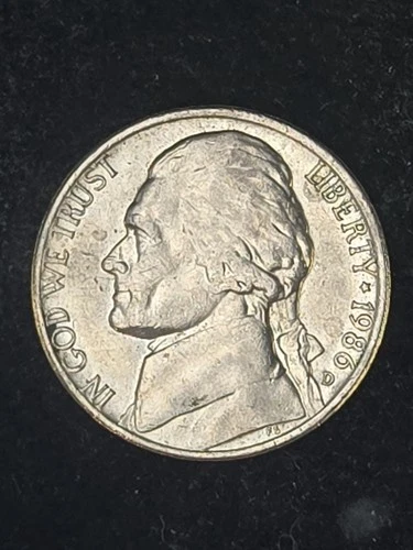 1986-D Jefferson Nickel — photo from the most recent tracked eBay sale