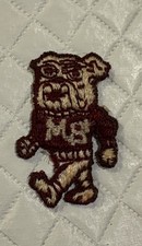 Mississippi State University Bulldogs Iron-On Patch 1980s vintage