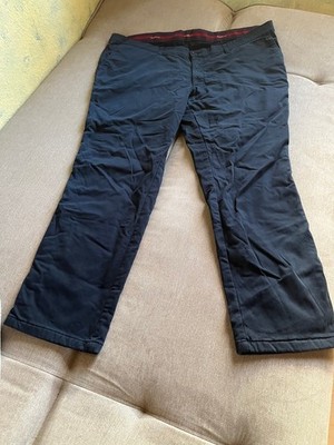 (898) HATTRIC Herren Stoff Hose schwarz gefüttert Grösse (außen gemessen) Bund