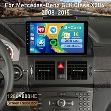 64G F&uuml;r Mercedes-Benz GLK-Klasse X204 64GB Android 15 Autoradio Navi GPS Carplay