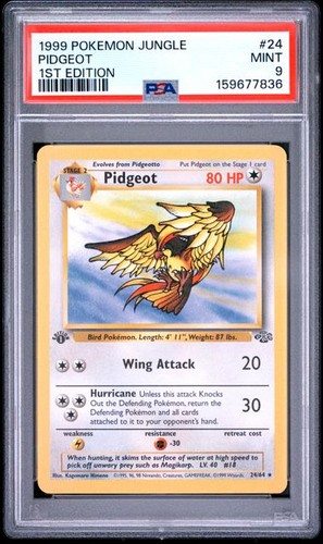 Pidgeot (1st Edition) graded PSA 9 for sale on eBay