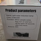Split Solar LED Outdoor Wall Light 3-Head Motion Sensor Black FL-1725A — photo 2