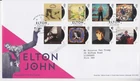 GB ROYAL MAIL FDC FIRST DAY COVER  2019 ELTON JOHN STAMP SET PINNER PMK