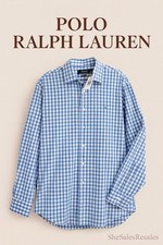 Polo Ralph Lauren Classic Fit Oxford Shirt Men  s 4XB 4G Blue White Stripe NWT