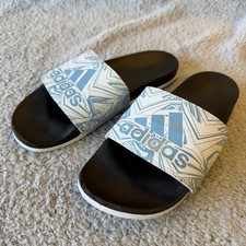 Adidas Slides Sales Womenss 9 Blue Adilette Comfort Lightweight B42075