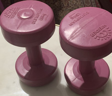 Weider Olympian 1.5kg Each Pink Fixed Weight Dumbbells Set of 2 Unisex Adults