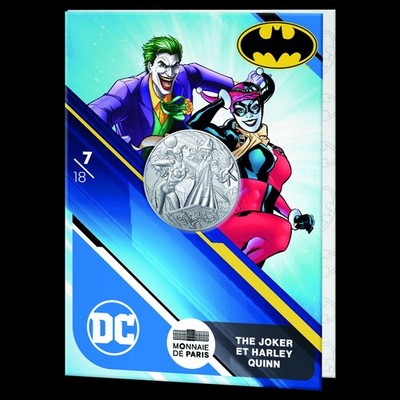 The Joker et Harley Quinn - 10 Euro Münze - Monnaie de Paris - 7/18 - 333 Silber