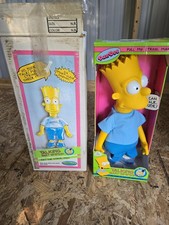 Vintage -The Simpsons Pull-String TALKING BART SIMPSON 18" Doll by Dandee - NEW