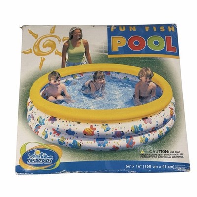 VTG Intex The Wet Set 66  x 16  Swimming Fish Pool Kiddie Kids Pool Blow Up