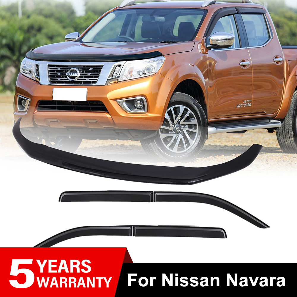 For Nissan Navara NP300 2015-2020 4Doors Bonnet Protector Guard Wind Deflectors
