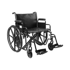 McKesson Wheelchair Steel 24"W x 18"D Swing-Away Footrest 146-STD24ECDDA-SF
