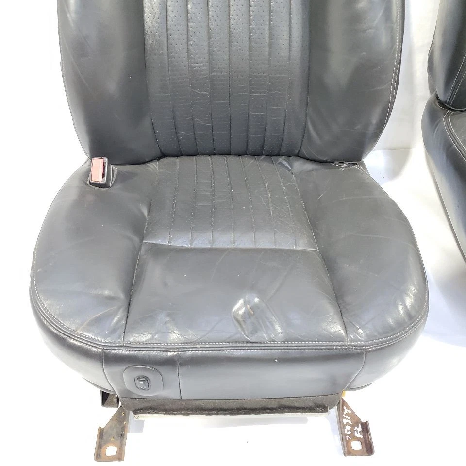 Juego completo de asientos de cuero negro Mercury Marauder 2003 2004 OEM Foto 4 de 4