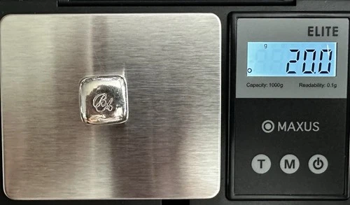 Bel Air Mint 20 Grams .999 Fine Silver Square Bar