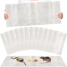 12 Pack Large Super Sticky Glue Traps for Mice and Rats, Rat Mouse White