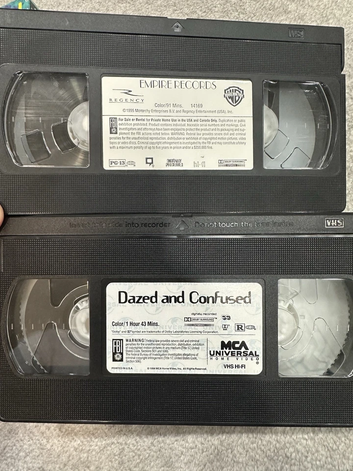 Dazed and Confused 1994 and Empire Records 1995 VHS Lot - Image 3 of 3