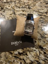 Orologio automatico Damiani Ego donna SS e pelle quadrante argento nuovo