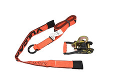 Vulcan ProSeries Ratchet Tie Down Strap 3,300lbs Heavy Duty Orange Tow Hook New