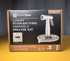 PurrfectZone Luxury Stainless Steel Handheld Sprayer Kit, Bidet Sprayer New