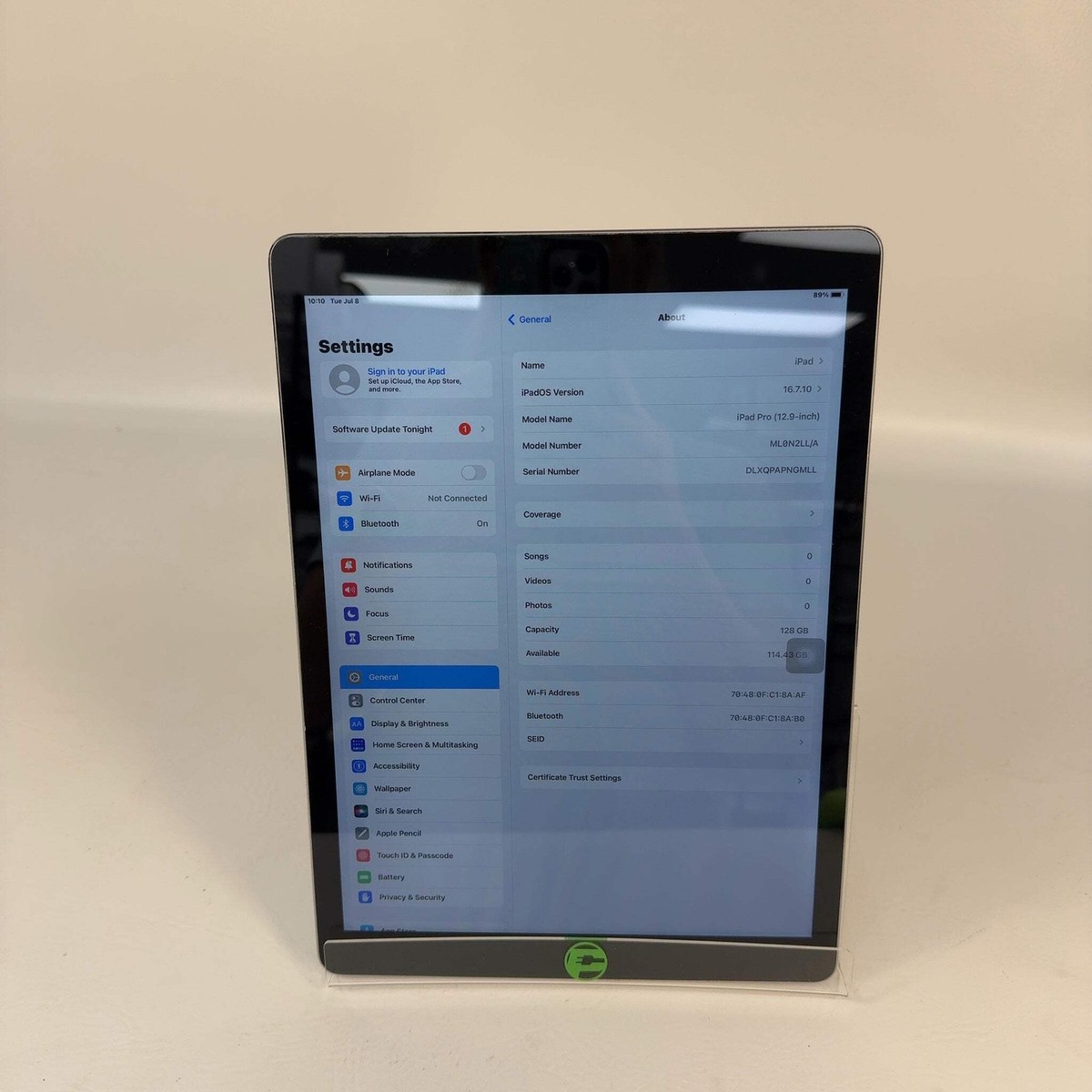 WiFi Only Apple iPad Pro 12.9