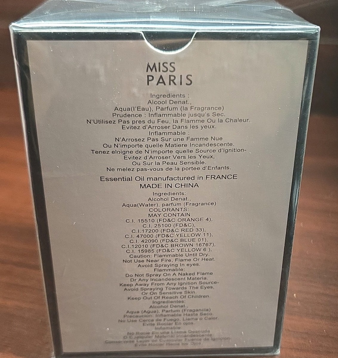 Miss Paris Eau de Parfum Spray 3.4 fl oz 100 ml Fragrance FL2625