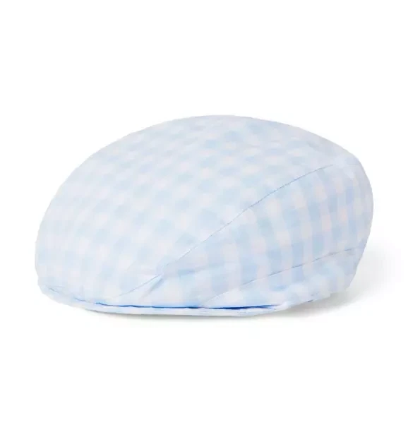 NWT Janie and Jack Little Garden Gingham Newsboy Cap Boys Hat Size 18-24 Months