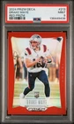 Drake Maye PSA 9 2024 Panini Prizm DECA RED Prizm /199  JERSEY MATCH #10/199