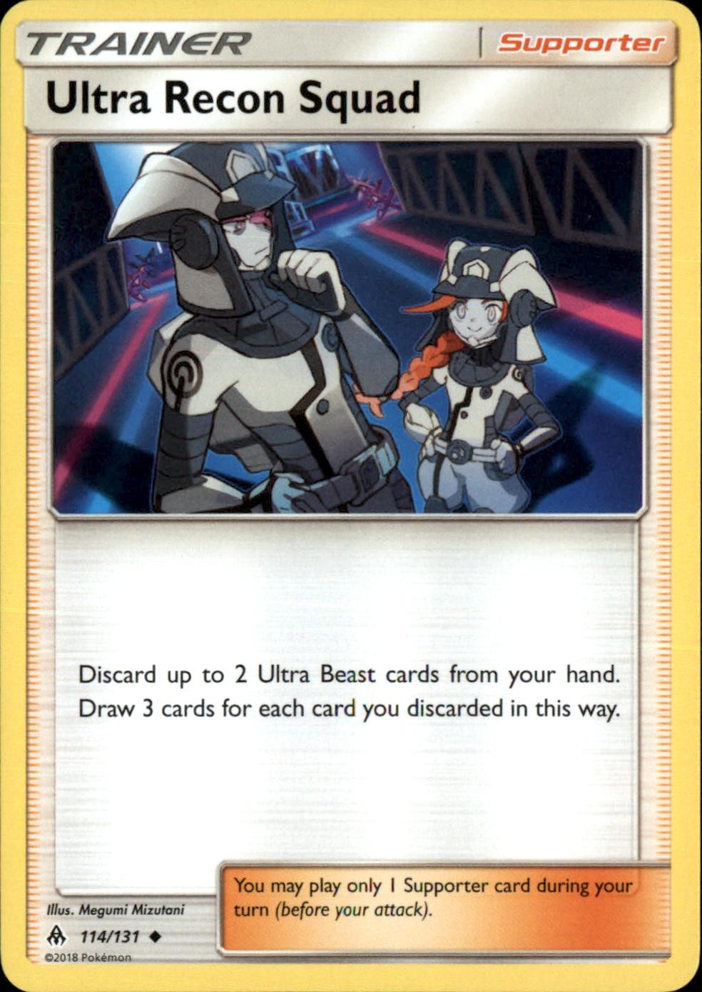 Ultra Recon Squad 114/131 Uncommon Forbidden Light Pokemon NM