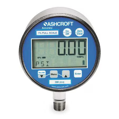 #ad Ashcroft 302074Sd02l600bl Digital Test Pressure Gauge 0 To 600 Psi 3 In Dial $427.99