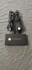 USB 2.0 Switch Selector KVM Switcher for 2 PC Sharing 4 USB Devices One-Button