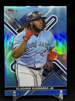 Vladimir Guerrero Jr. 2022 Topps Finest #94 Sky Blue Refractor /300 Blue Jays