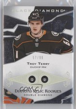 2018-19 Upper Deck Black Diamond Relic Rookie Gems Double 57/99 Troy Terry y1g