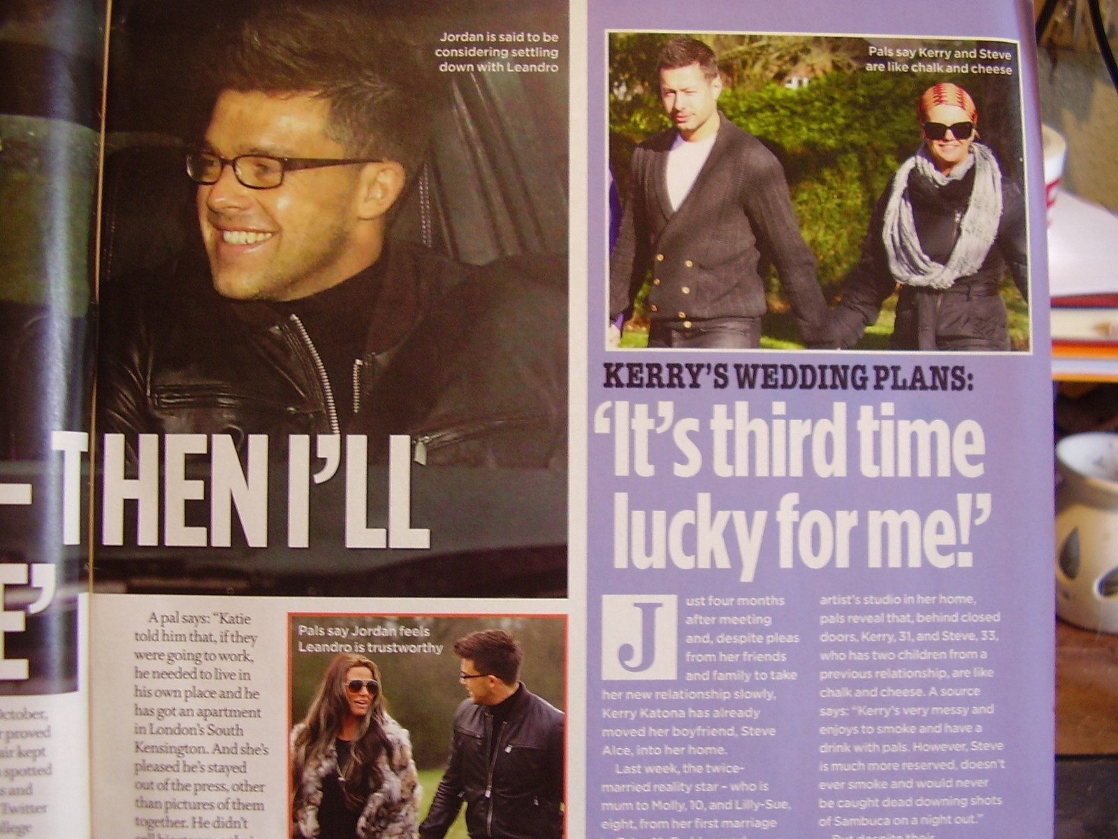 CLOSER TV MAG MARCH 2012 # 484 ANGELINA JOLIE KYM MARSH JORDAN BRADLEY COOPER thumbnail 3