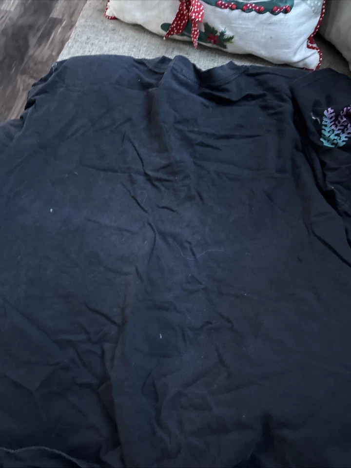 Vintage TLX Black Multicolor 90’s Shirt w/ Shoulder Pads Sz 1X - Image 3 of 3