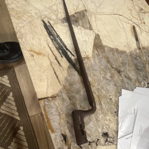 Civil War Original Socket Bayonet Iron Antique Militaria Edged Weapon