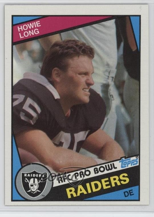 1984 Topps Howie Long #111 Rookie RC HOF