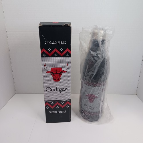 NBA Chicago Bulls Culligan Insulated Water Bottle Holiday Sweater Themed - New - Picture 5 of 9